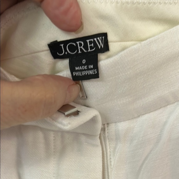 J. Crew White Tapered Trousers - Picture 2 of 4